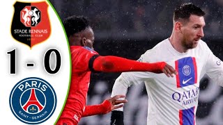Paris Saint-Germain vs Stade Rennes 0-1 Extended Highlights Goals HD