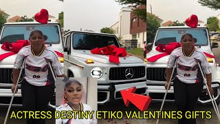 Āctress Destiny Etiko Receives Latest G-wagon Car as her Valentines Gifts Sonia Uche Ekene Rejoice