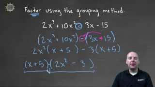 Factoring by Grouping   Example 1