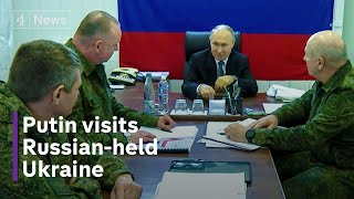 Vladimir Putin visits troops in Russian-controlled Ukraine