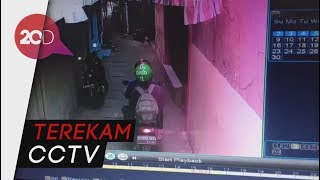 Terekam CCTV, Aksi Pencurian Motor Bermodus Ojol