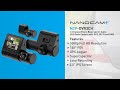 Nanocam+ NCP-DVR3CH | 3 Channel FHD Dash Camera with GPS, Wi-Fi and GPS