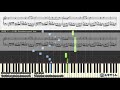 夜的第七章 chapter seven 周杰倫 jay chou 鋼琴教學 synthesia 琴譜 sheet music