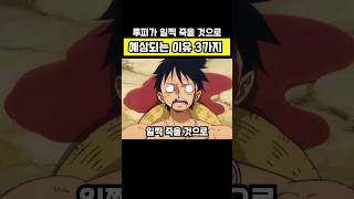 원피스 주인공 루피가 죽을 것으로 예상되는 3가지 이유