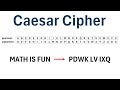 Cryptography : The Caesar Cipher