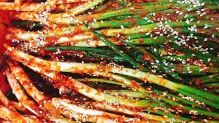 [파김치] 만드는데 10분밖에 안걸림 / Green onion kimchi