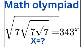 Nice Square Root Math Simplification|Find the value of X|Olympiad