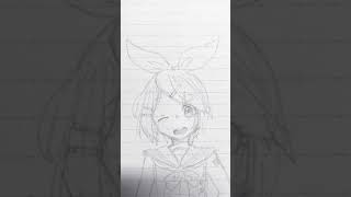 授業中の落書き(鏡音リン