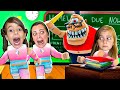 FUGA DO PROFESSOR STINKY NO ROBLOX 🎮 😍 JÉSSICA GODAR, LAURINHA E HELENA E GABRIEL