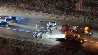 2 badly hurt in wrong-way crash on I-495 in Mansfield