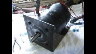 24V DC series wound 6.5Hp 8.6Kw Brushed motor