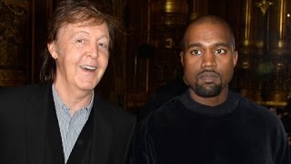 Kanye West and Paul McCartney Are BFFs at Paris Fashion Week
