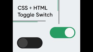 Color Changing Toggle Switch | CSS + HTML | Tutorial