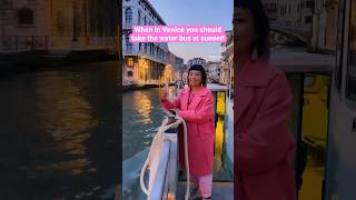 Something not to miss in Venice, Italy - taking the water bus at sunset #venezia #veniceitaly