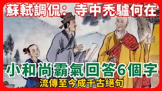 蘇軾調侃：寺中禿驢何在？小和尚霸氣回答6個字，流傳至今成千古絕句！