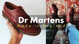 Dr Martens 3989 MADE IN ENGLAND! - (Cherry Red Brogues)