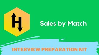 HackerRank Sales by Match problem solution in Python Programming | Interview Preparation Kit