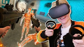 Boneworks VR on the Oculus Quest (Oculus Link Gameplay)
