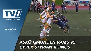 American Football: ASKÖ Gmunden Rams vs. Upper Styrian Rhinos