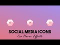 How to Create Social Media Icons in CSS | Css Hover Effects