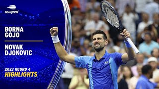 Borna Gojo vs. Novak Djokovic Highlights | 2023 US Open Round 4