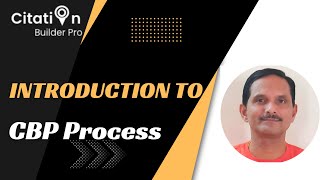 Introduction to CBP Process