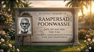 Rampersad Poonwassie (funeral at Boysie Boodoo Funeral Home and Crematorium)