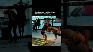 Sean Strickland Wrestling NFL Star 👀