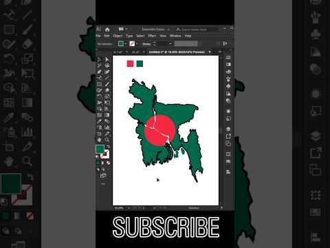 Illustrator map design for Bangladesh. #youtubeshorts #viralvideo #trending #my