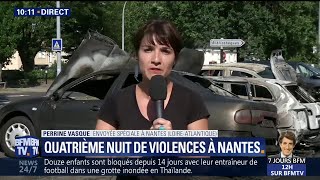 Quatrième nuit de violences à Nantes après la mort d’Aboubakar Fofana