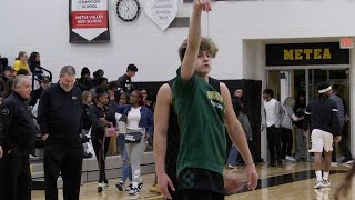 Waubonsie Valley boys basketball pulls away in a close contest against Metea Valley