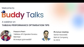 Buddy Talks: Tableau Performance Optimisation Tips
