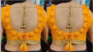 खूबसूरत और खास ब्लाउज डिजाइन बनाना सीखे || amazing blouse design cutting and stitching