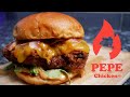 Un Burger au Poulet Frit façon PEPE Chicken 🔥