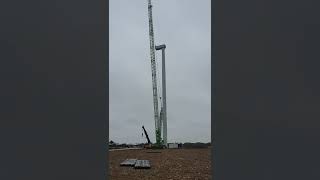 Wind turbine Nordex under construction