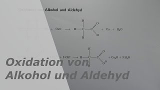 Oxidation von Alkohol und Aldehyd