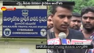 Traffic Police Overaction in Hyderabad || Attacks on Bike Rider - Watch Exclusive