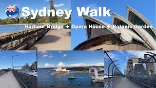 シドニーのんびり散歩 ハーバーブリッジ→オペラハウス→ボタニックガーデン　Sydney Walk - Harbour Bridge → Opera House → Botanic Garden