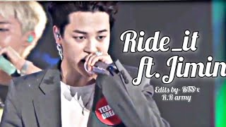 Ride_it~ ft.Jimin 🔥( fmv) new edits by~ bts x R.R army #bts #BTSXR.RARMY