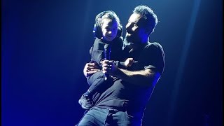 Serj Tankian with his son on stage | System of a Down 2018