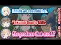 Lisa, Ema, and Noah Milking Yakumo Beni (Goat) [VSPO]