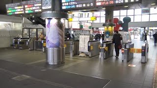 高松駅の改札口時の風景