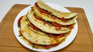 It's so delicious that I can't stop eating it❗ You will love this simple Quesadilla recipe!