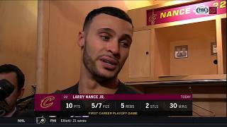 Larry Nance Jr. on first NBA playoff game: 'Never take a possession off'