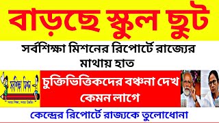 চুক্তিভিত্তিকদের বঞ্চনার ফল.. সর্বশিক্ষা মিশনের রিপোর্টে মাথায় হাত.. বাড়ছে স্কুল ছুট..দেখ কেমন লাগে