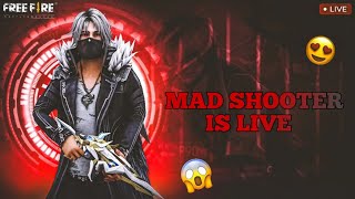 MAD SHOOTER is live garena free fire live stream🥵🤯 #freefirelive #fflive