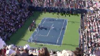 Us Open Men's FInal 2009, Del Potro Serving, nice point of Federer