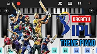IPL tune piano tutorial || IPL theme 2020 || Perfect piano || music world of vishnu
