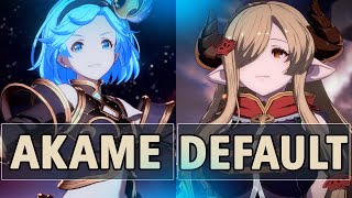 GBVSR:🔥Akame (Djeeta) Vs Default (Narmaya)🔥| High Level Gameplay.