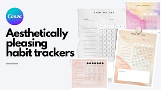 How to Create Habit Tracker on Canva | Super Simple Habit Tracker